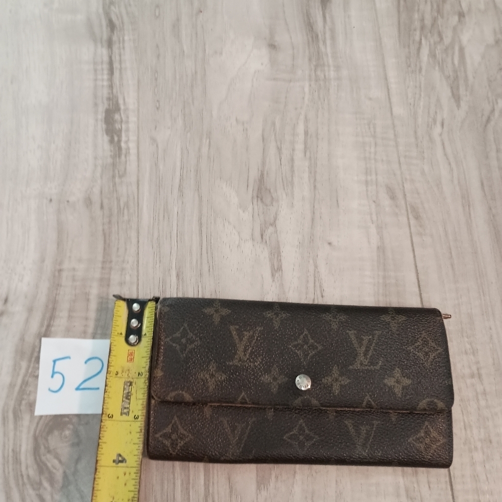 Louis Vuitton Monogram Portefeiulle Sarah LongBifold Wallet Brown Women's - Picture 16 of 16